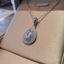 Load image into Gallery viewer, Tear-drop Pendant &amp; Chain, Sterling Silver
