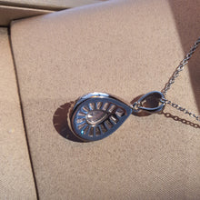 Load image into Gallery viewer, Tear-drop Pendant &amp; Chain, Sterling Silver
