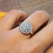 Load image into Gallery viewer, Bridal promises Ring (c-z 5A), Sterling Silver
