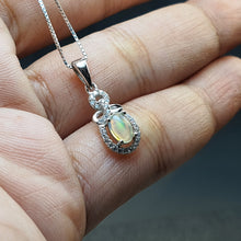 Load image into Gallery viewer, Natural Opal Gemstones Pendant, Sterling Silver
