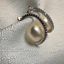 Load image into Gallery viewer, Freshwater Pearl Hook Earrings, Sterling Silver
