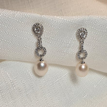 Load image into Gallery viewer, Freshwater Pearl Earrings, Sterling Silver
