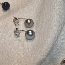 Load image into Gallery viewer, Freshwater Pearl Modern Design Earrings, Sterling Silver
