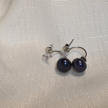 Load image into Gallery viewer, Freshwater Pearl Modern Design Earrings, Sterling Silver
