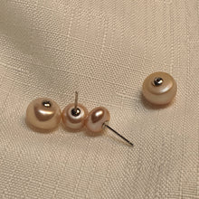 Load image into Gallery viewer, Front &amp; Back Stud Earrings with Freshwater Pearl,Sterling Silver

