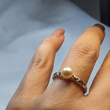 Load image into Gallery viewer, Round Freshwater Pearl Ring, Sterling Silver
