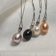 Load image into Gallery viewer, Multicoloured Freshwater Pearl Necklace, Sterling Silver

