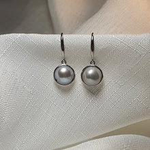 Load image into Gallery viewer, Multicoloured Freshwater Pearl Hook Earrings, Sterling Silver
