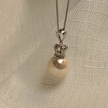 Load image into Gallery viewer, Crown Edison Baroque Pearl Necklace, Sterling Silver
