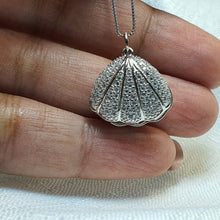 Load image into Gallery viewer, Seashell &amp; Freshwater Pearl Pendant, Sterling Silver
