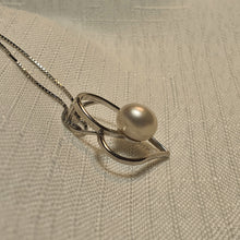 Load image into Gallery viewer, Heart &amp; Freshwater Pearl Pendant, Sterling Silver
