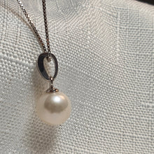 Load image into Gallery viewer, Round Freshwater Pearl Necklace, Sterling Silver
