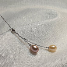 Load image into Gallery viewer, Muticoloured Freshwater Pearl Necklace, Sterling Silver
