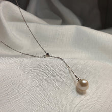 Load image into Gallery viewer, Cultured Freshwater Pearl Slider Necklace , Sterling Silver jewellery
