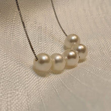 Load image into Gallery viewer, Round Freshwater Pearl Necklace, Sterling Silver
