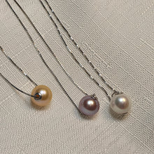 Load image into Gallery viewer, Freshwater Pendant and Chain, Sterling Silver
