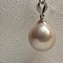 Load image into Gallery viewer, White Baroque Pearl Pendant and Chain, Sterling Silver, Amispearl
