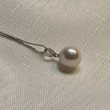 Load image into Gallery viewer, White Baroque Pearl Pendant and Chain, Sterling Silver, Amispearl
