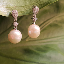 Load image into Gallery viewer, Edison Pearl Earrings, Sterling Silver
