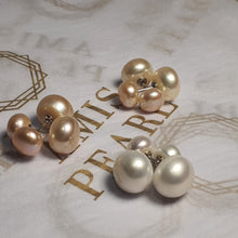 Load image into Gallery viewer, Front &amp; Back Stud Earrings with Freshwater Pearl,Sterling Silver
