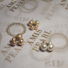 Load image into Gallery viewer, Front &amp; Back Stud Earrings with Freshwater Pearl,Sterling Silver
