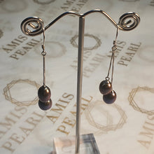 Load image into Gallery viewer, Black Freshwater Pearl, Sterling Silver
