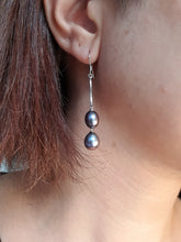 Load image into Gallery viewer, Black Freshwater Pearl, Sterling Silver
