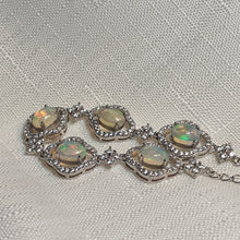 Load image into Gallery viewer, Natural Opal Bracelet, Sterling Silver
