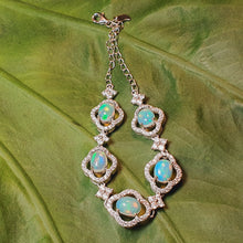 Load image into Gallery viewer, Natural Opal Bracelet, Sterling Silver

