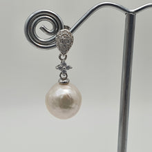 Load image into Gallery viewer, Edison Pearl Earrings, Sterling Silver
