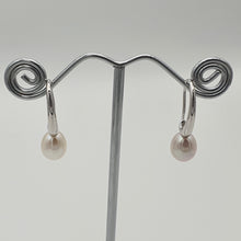 Load image into Gallery viewer, Freshwater Drop Pearl Earrings, Sterling Silver
