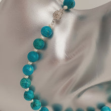 Load image into Gallery viewer, Large Turquoise &amp; Pearl Strand Set, Sterling Silver

