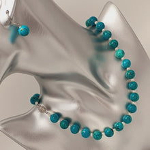 Load image into Gallery viewer, Large Turquoise &amp; Pearl Strand Set, Sterling Silver
