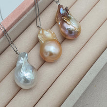 Load image into Gallery viewer, XLarge Baroque Pearl Necklace, Sterling Silver
