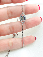 Load image into Gallery viewer, Large Evil Eye Bracelet, Sterling Silver
