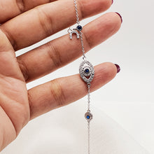 Load image into Gallery viewer, Evil Eye &amp; Horseshoe Bracelet, Sterling Silver
