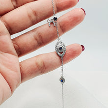 Load image into Gallery viewer, Evil Eye &amp; Horseshoe Bracelet, Sterling Silver
