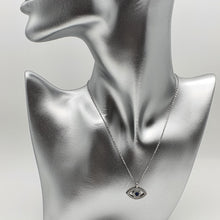 Load image into Gallery viewer, Large Evil Eye Necklace, Sterling Silver
