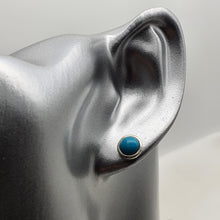 Load image into Gallery viewer, Turquoise Stud Earring, Sterling Silver
