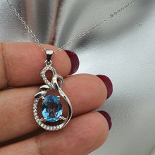 Load image into Gallery viewer, Sky Blue Topaz Jewellery Set, Sterling Silver
