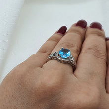 Load image into Gallery viewer, Sky Blue Topaz Jewellery Set, Sterling Silver
