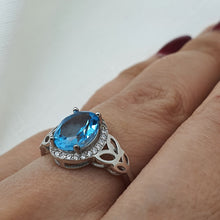 Load image into Gallery viewer, Sky Blue Topaz Jewellery Set, Sterling Silver
