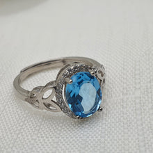 Load image into Gallery viewer, Sky Blue Topaz Jewellery Set, Sterling Silver
