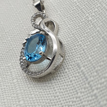 Load image into Gallery viewer, Sky Blue Topaz Jewellery Set, Sterling Silver
