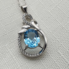 Load image into Gallery viewer, Sky Blue Topaz Jewellery Set, Sterling Silver
