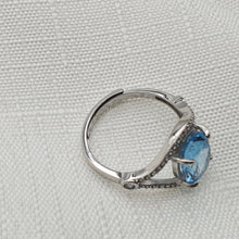 Load image into Gallery viewer, Sky Blue Topaz Ring, Sterling Silver
