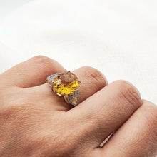 Load image into Gallery viewer, Natural Citrine Ring  Sterling Silver

