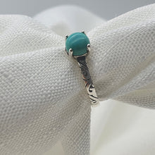 Load image into Gallery viewer, Natural Turquoise Gemstone Ring, Sterling Silver
