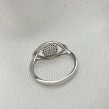 Load image into Gallery viewer, Evil eye Icon Ring, Sterling Silver
