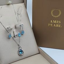 Load image into Gallery viewer, Sky Blue Topaz Jewellery Set, Sterling Silver
